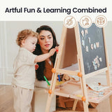 Tiny Land® Caramel Magnitales Easel for Kids