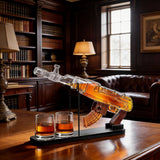 Gifts for Men Dad, Guns Whiskey Decanter Set for Men
