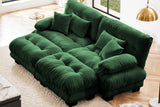 CLOUDIES 94" Loveseat with 2 Ottomans