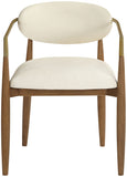 Riccio - Dining Arm Chair (Set of 2) - Walnut Frame