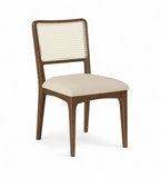 Atrium - Upholstered Seat Dining Chair With Brushed Brown Base (Set of 2)