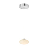 Spanish Alabaster Pendant // Chrome
