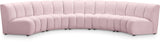 Infinity - 5 Piece Velvet Modular Sectional