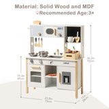 ROBUD Wooden Kids Play Kitchen Set - Planting
