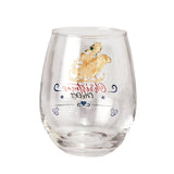 Crystal Christmas Santa's Sleigh Wine & Water Glasses - Set of 2, 17.5oz