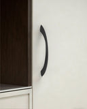 DESIGN2554 Brushed Gold Cabinet Pulls – Modern Luxe, Twisted Bar & Arched Bow for Modern Kitchen