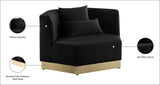 Marquis Velvet Chair - Cozy Contemporary Design with Plush Pillows and Stylish Gold Base for Living Rooms