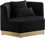 Marquis Velvet Chair - Cozy Contemporary Design with Plush Pillows and Stylish Gold Base for Living Rooms