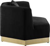 Marquis Velvet Chair - Cozy Contemporary Design with Plush Pillows and Stylish Gold Base for Living Rooms