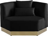 Marquis Velvet Chair - Cozy Contemporary Design with Plush Pillows and Stylish Gold Base for Living Rooms
