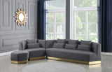 Marquis Velvet Chair - Cozy Contemporary Design with Plush Pillows and Stylish Gold Base for Living Rooms