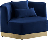 Marquis Velvet Chair - Cozy Contemporary Design with Plush Pillows and Stylish Gold Base for Living Rooms