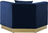 Marquis Velvet Chair - Cozy Contemporary Design with Plush Pillows and Stylish Gold Base for Living Rooms