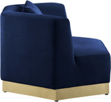 Marquis Velvet Chair - Cozy Contemporary Design with Plush Pillows and Stylish Gold Base for Living Rooms