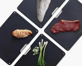 Folio™ Steel 4-piece Chopping Board Set With Rose Gold Stainless-Steel Case