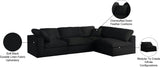 Serene Modular Sectional Sofa for Ultimate Comfort - Soft Linen Texture with Overstuffed Cushions