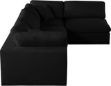Serene Modular Sectional Sofa for Ultimate Comfort - Soft Linen Texture with Overstuffed Cushions
