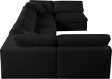 Serene Modular Sectional Sofa for Ultimate Comfort - Soft Linen Texture with Overstuffed Cushions