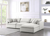 Serene Modular Sectional Sofa: Luxurious Black Linen Fabric & Plush Comfort for Modern Living Spaces