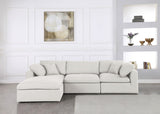 Serene Modular Sectional Sofa: Luxurious Black Linen Fabric & Plush Comfort for Modern Living Spaces