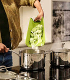 Chop2Pot™ Plus Green Folding Chopping Board
