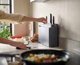 Folio™ Plus 8-piece Grey Knife & Chopping Board Set