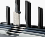 Folio™ Plus 8-piece Grey Knife & Chopping Board Set
