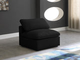 Plush Modular Armless Chair with Cloud-Like Comfort and Overstuffed Cushions for Ultimate Relaxation