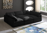 Plush Modular Sectional Sofa - Cloud-Like Comfort with Soft Down Feather Cushions for Ultimate Relaxation