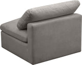 Plush Modular Armless Chair with Cloud-Like Comfort and Overstuffed Cushions for Ultimate Relaxation