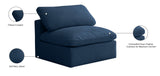 Plush Modular Armless Chair with Cloud-Like Comfort and Overstuffed Cushions for Ultimate Relaxation