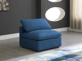Plush Modular Armless Chair with Cloud-Like Comfort and Overstuffed Cushions for Ultimate Relaxation