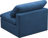 Plush Modular Armless Chair with Cloud-Like Comfort and Overstuffed Cushions for Ultimate Relaxation