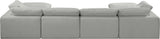 Comfy - 6 Piece Linen Modular Double Chaise Sectional