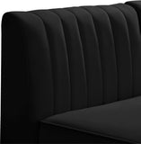 Alina Modular Contemporary Armless Chair with Deep Channel Tufting – Stylish & Customizable Seating