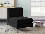 Alina Modular Contemporary Armless Chair with Deep Channel Tufting – Stylish & Customizable Seating