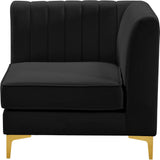 Alina Modular Corner Chair - Stylish Contemporary Design with Deep Channel Tufting for Comfort
