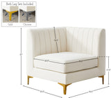 Alina Modular Corner Chair - Stylish Contemporary Design with Deep Channel Tufting for Comfort