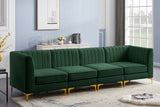 Alina Velvet Modular Sectional Sofa – Modern Deep Channel Tufting, Custom Configurations & Comfort