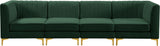 Alina Velvet Modular Sectional Sofa – Modern Deep Channel Tufting, Custom Configurations & Comfort