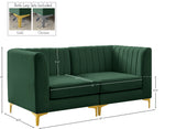 Alina Velvet Modular Sectional Sofa – Modern Deep Channel Tufting, Custom Configurations & Comfort