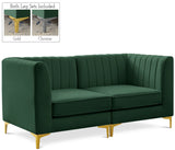 Alina Velvet Modular Sectional Sofa – Modern Deep Channel Tufting, Custom Configurations & Comfort