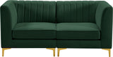 Alina Velvet Modular Sectional Sofa – Modern Deep Channel Tufting, Custom Configurations & Comfort