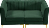 Alina Velvet Modular Sectional Sofa – Modern Deep Channel Tufting, Custom Configurations & Comfort