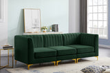 Alina Velvet Modular Sectional Sofa – Modern Deep Channel Tufting, Custom Configurations & Comfort