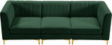 Alina Velvet Modular Sectional Sofa – Modern Deep Channel Tufting, Custom Configurations & Comfort