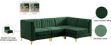 Alina Velvet Modular Sectional Sofa – Modern Deep Channel Tufting, Custom Configurations & Comfort
