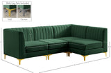 Alina Velvet Modular Sectional Sofa – Modern Deep Channel Tufting, Custom Configurations & Comfort
