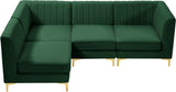 Alina Velvet Modular Sectional Sofa – Modern Deep Channel Tufting, Custom Configurations & Comfort