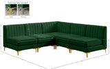 Alina Velvet Modular Sectional Sofa – Modern Deep Channel Tufting, Custom Configurations & Comfort